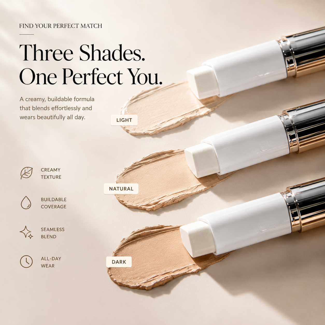Neanes™ Korean Color-Changing Foundation stick