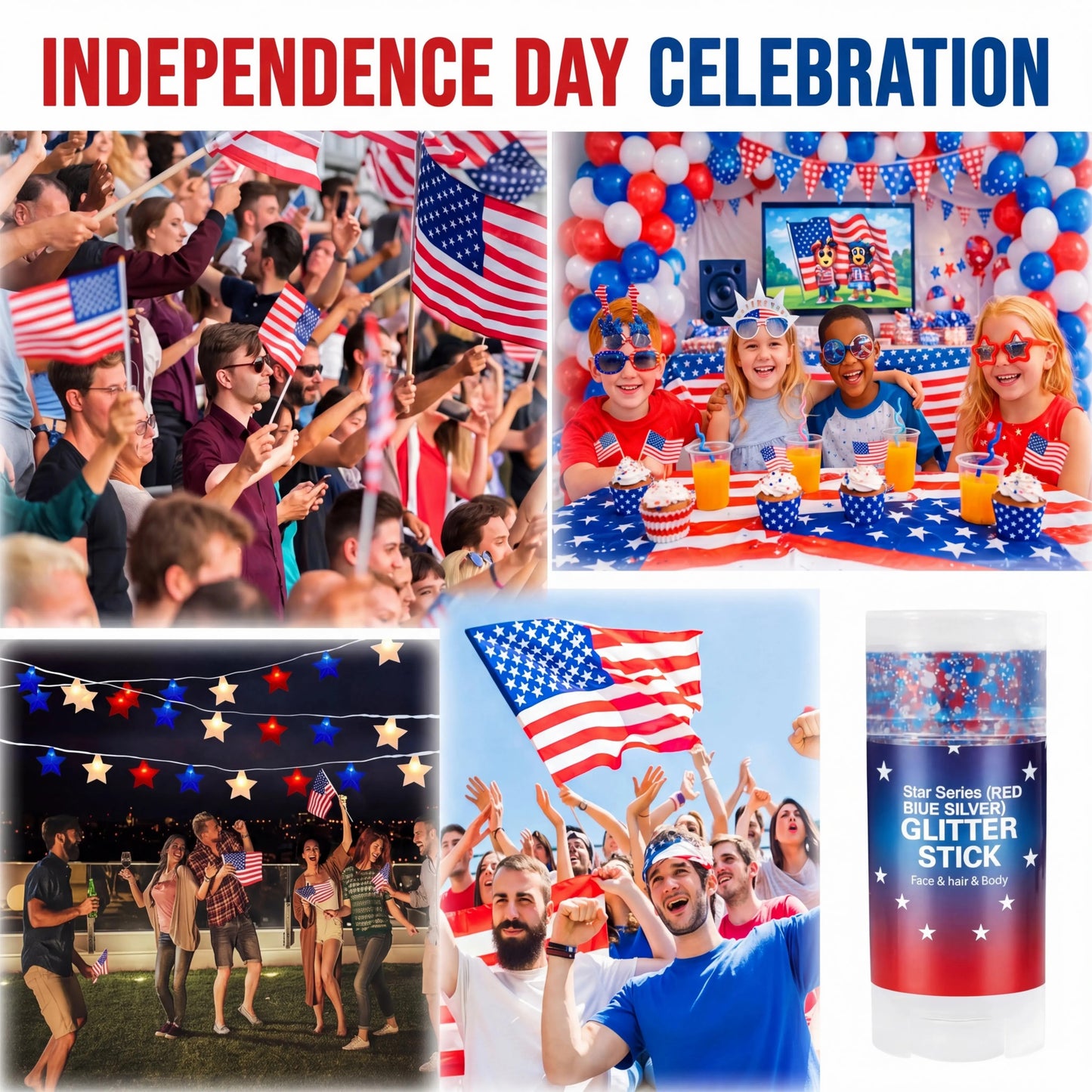 Neanes™4th of July Glitter Stick