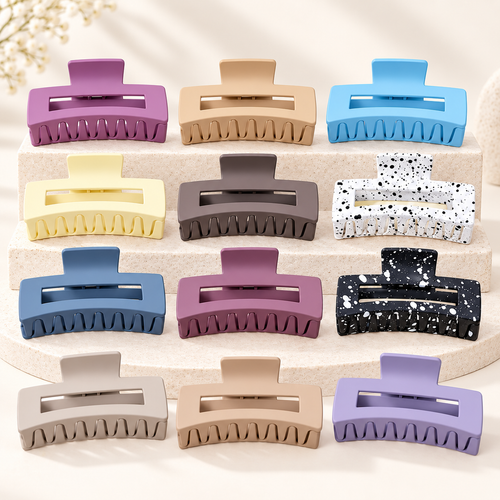 Oversized Matte Claw Hair Clip(Color random)