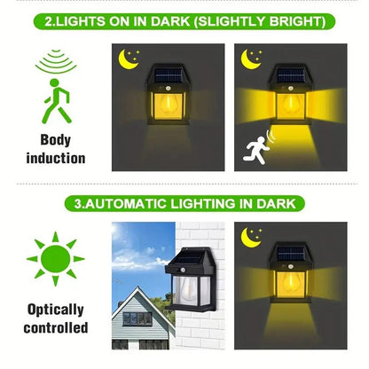 Solar Outdoor Wall Lights with Motion Sensor