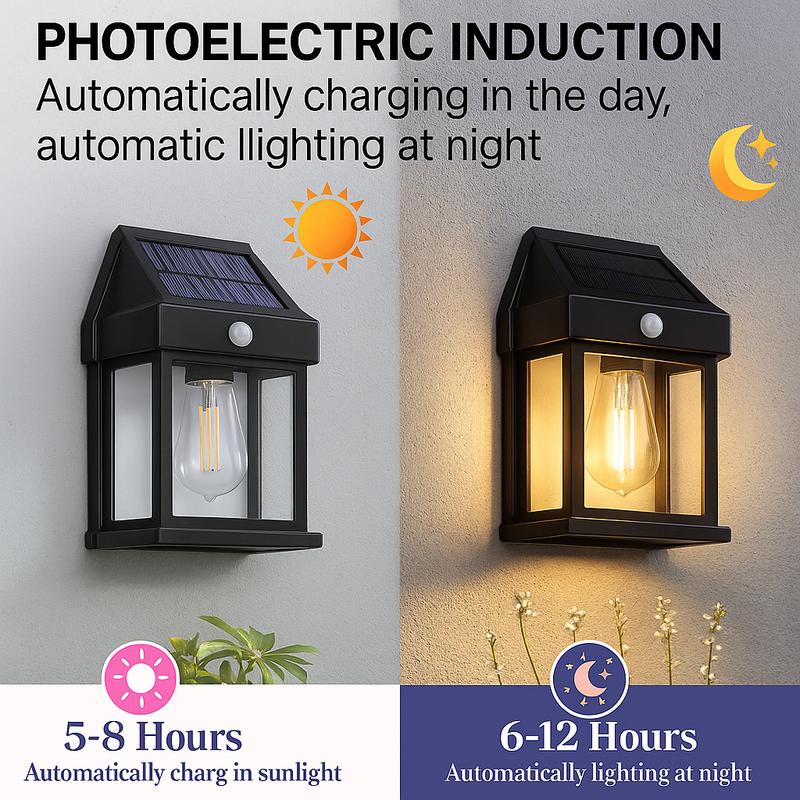 Solar Outdoor Wall Lights with Motion Sensor