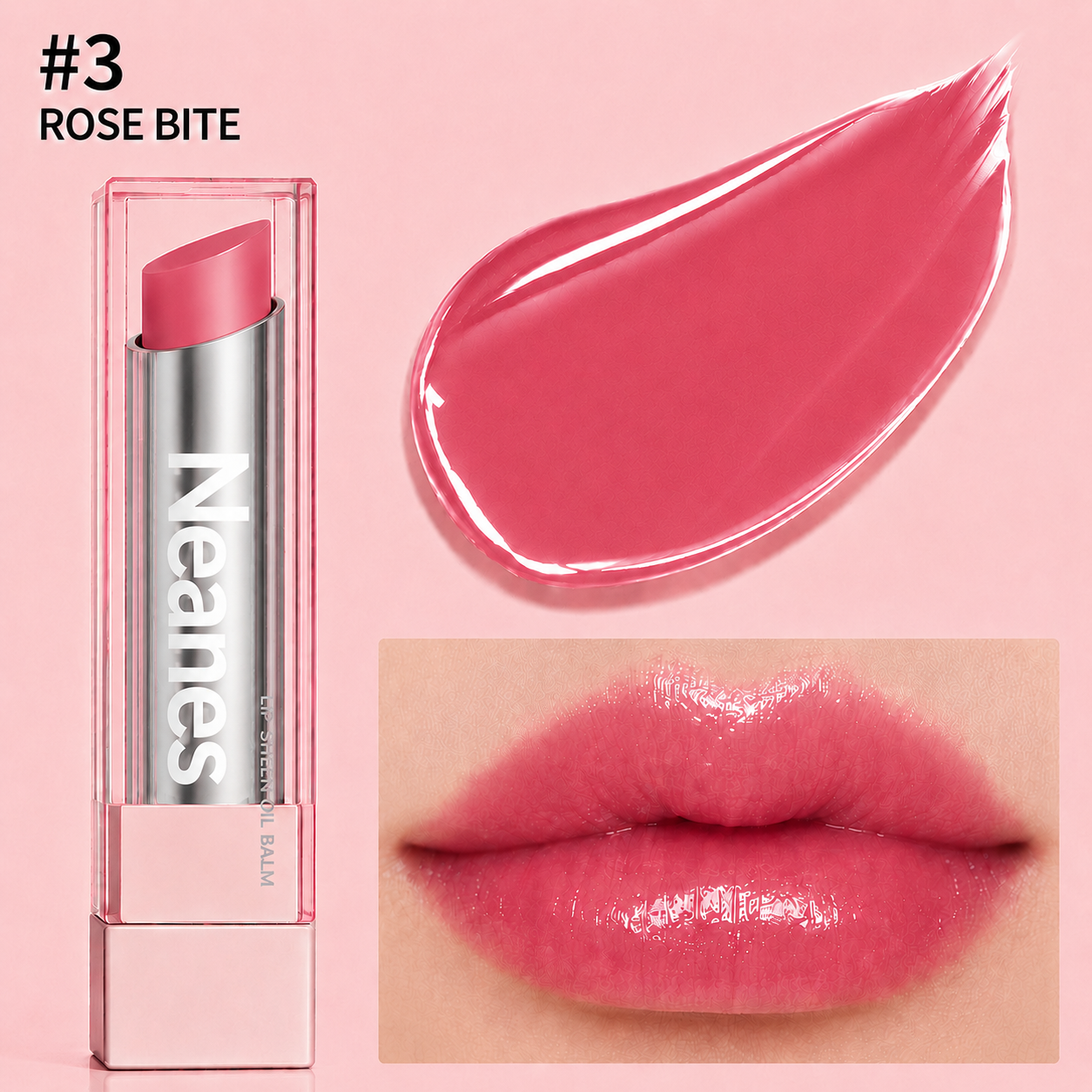 Last Day Buy 1 Get 1 Free|Neanes GLOW VEIL LIP SHEEN OIL BALM
