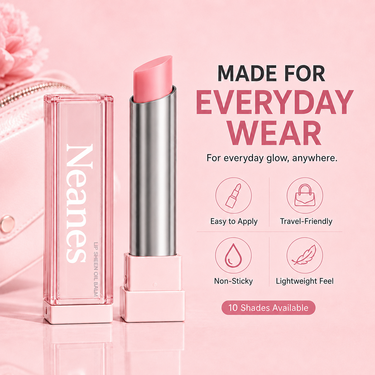 Last Day Buy 1 Get 1 Free|Neanes GLOW VEIL LIP SHEEN OIL BALM