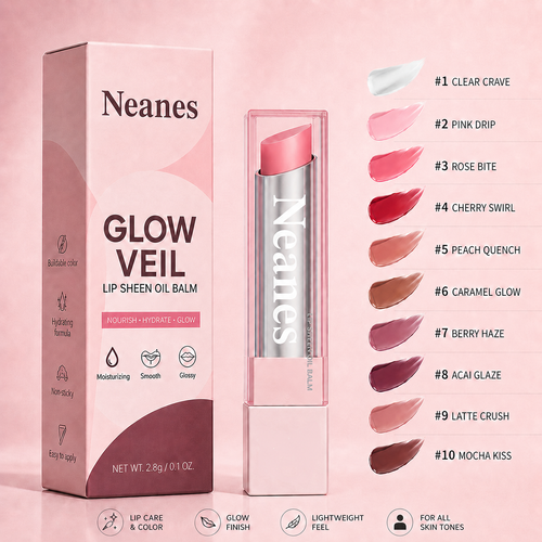 Last Day Buy 1 Get 1 Free|Neanes GLOW VEIL LIP SHEEN OIL BALM