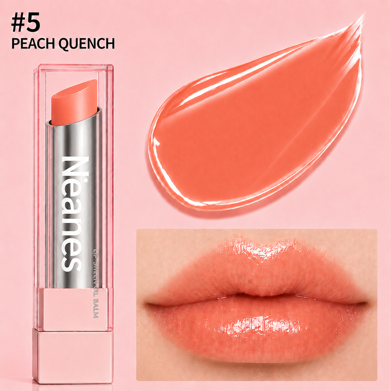 Last Day Buy 1 Get 1 Free|Neanes GLOW VEIL LIP SHEEN OIL BALM