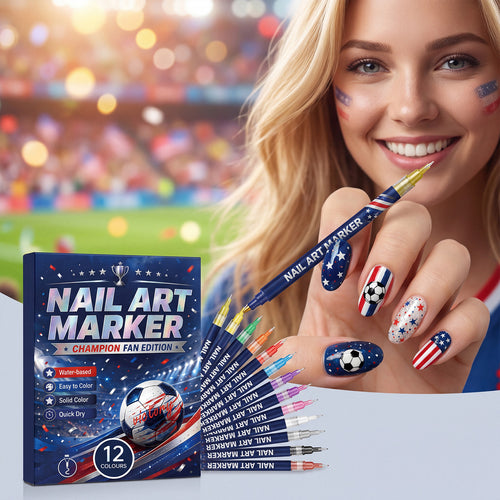 Neanes™12-color fan-themed nail art brushes