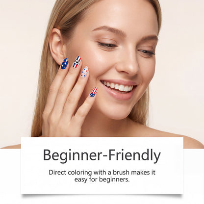 Neanes™12-color fan-themed nail art brushes
