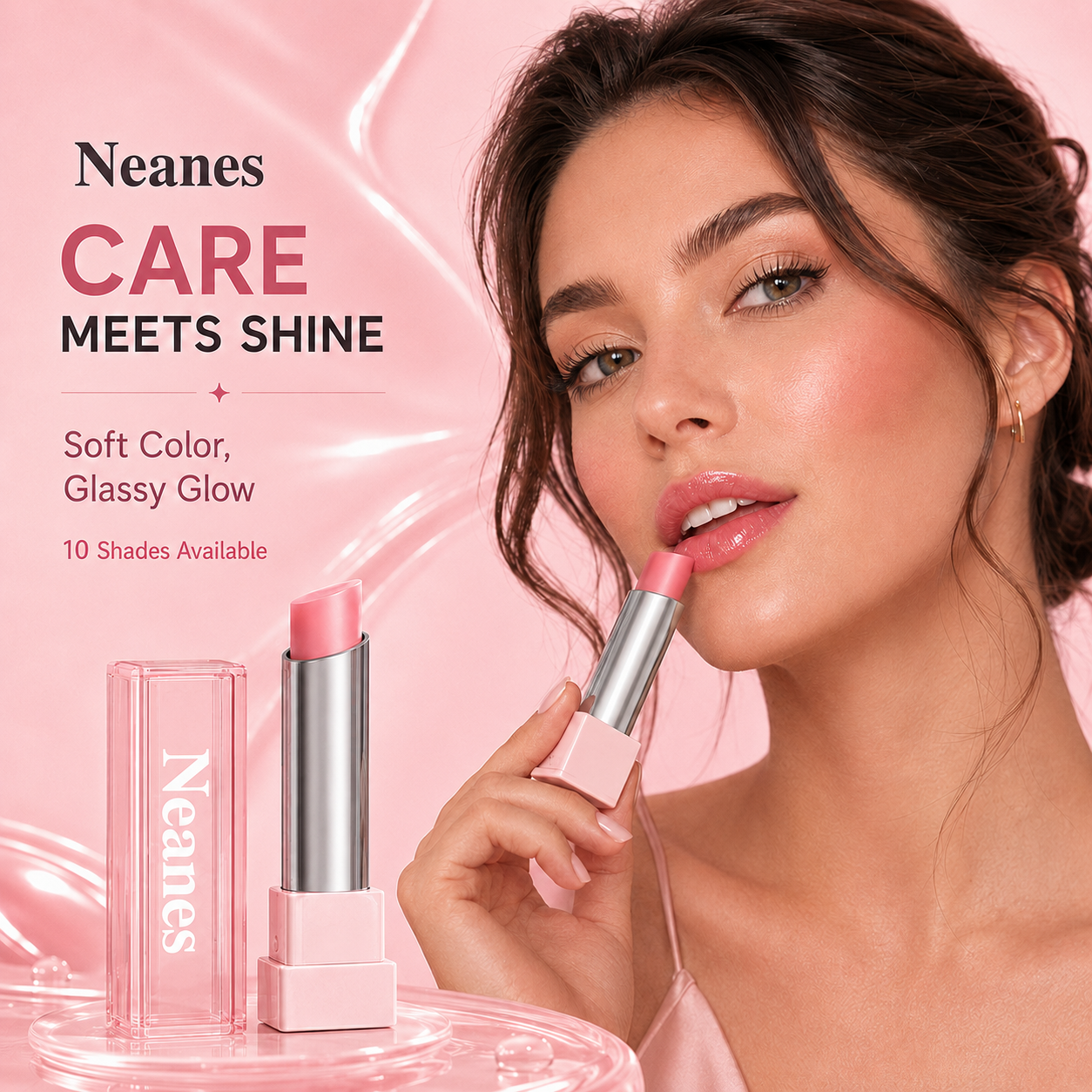 Last Day Buy 1 Get 1 Free|Neanes GLOW VEIL LIP SHEEN OIL BALM