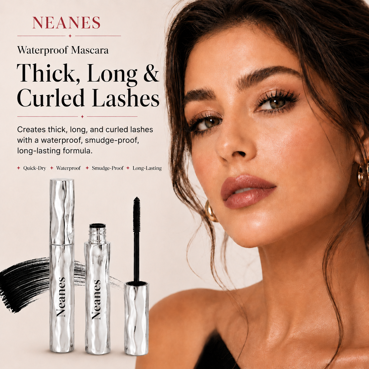 LAST DAY - BUY 1 GET 1 FREE💜Waterproof Curling & Lengthening Mascara