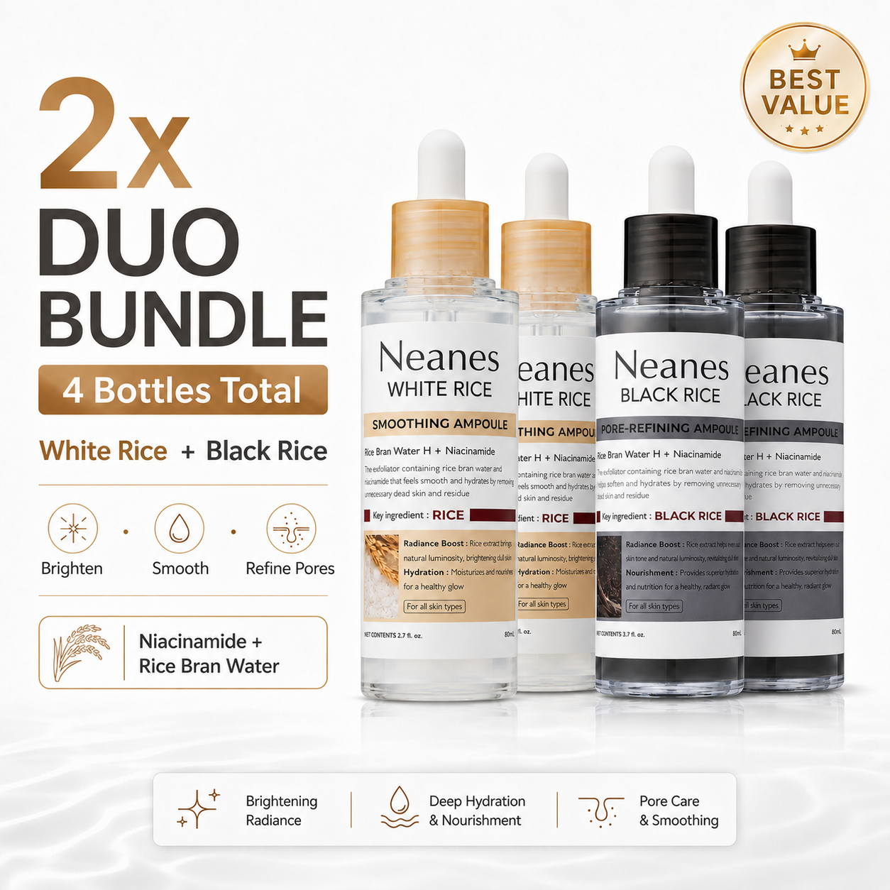 Neanes® White & Black Rice Renewal Duo