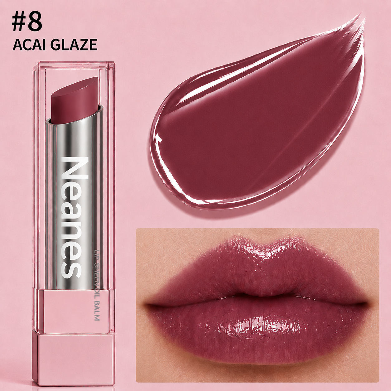 Last Day Buy 1 Get 1 Free|Neanes GLOW VEIL LIP SHEEN OIL BALM